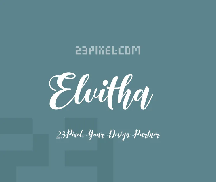 Elvitha Script