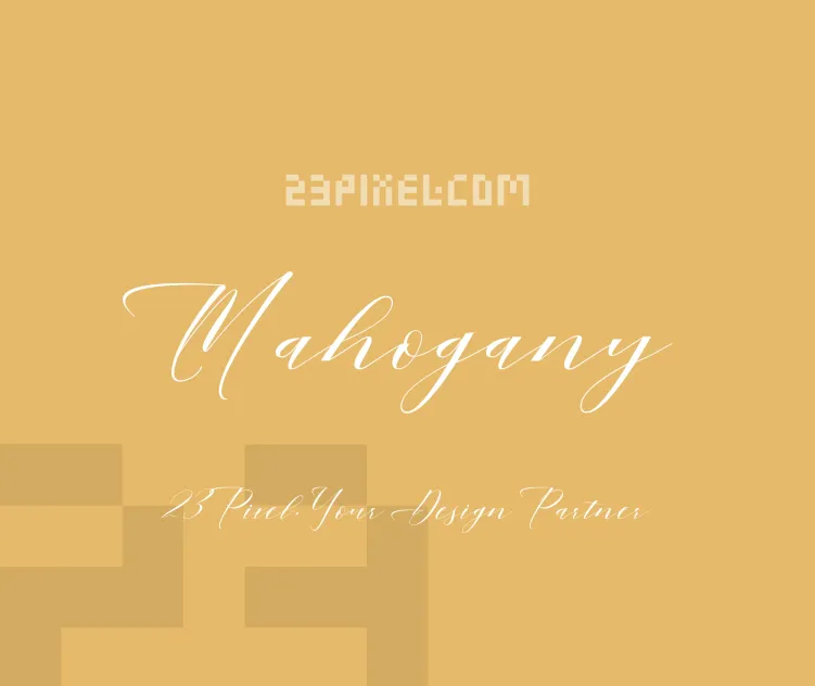 Mahogany Script