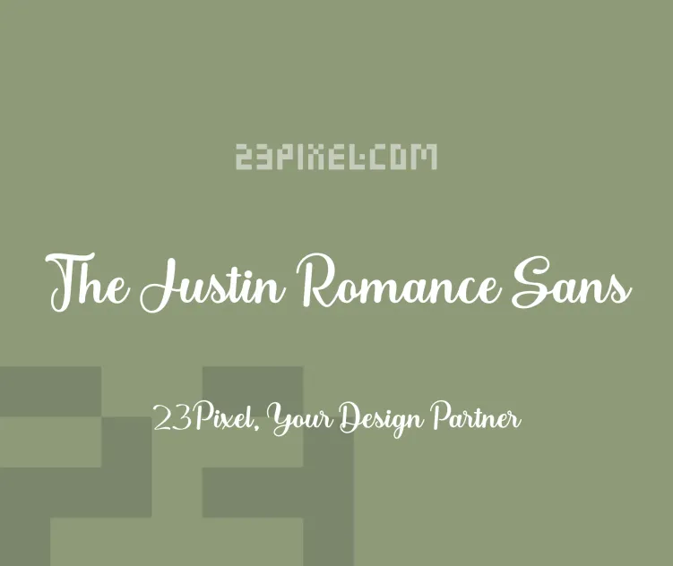 The Justin Romance Sans