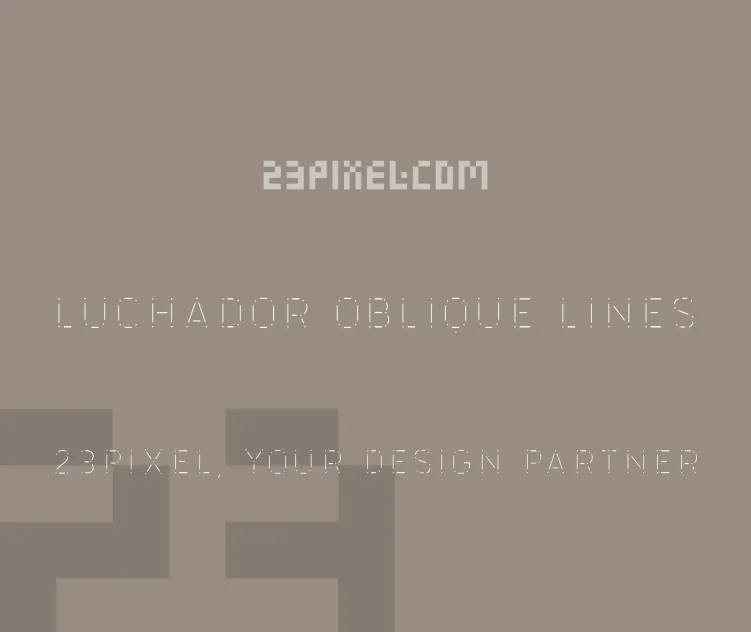 Luchador Oblique Lines