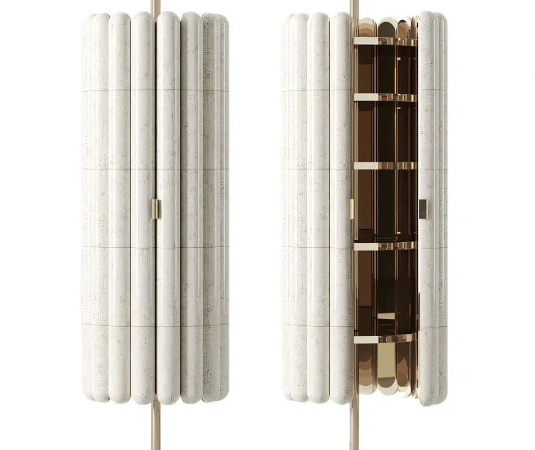 Raku yaki cabinet bar by emmanuelle simon