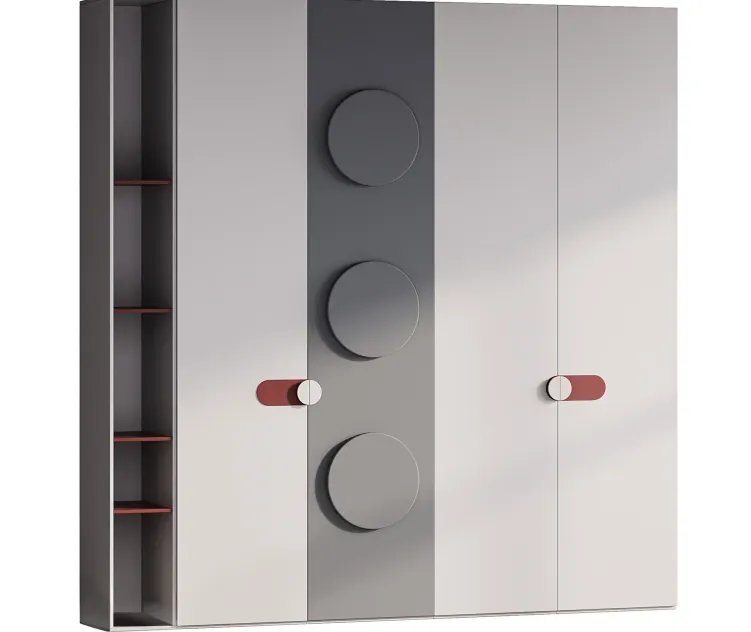 Wardrobe composition with shelves