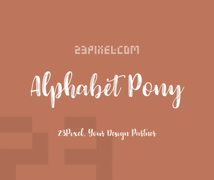 Alphabet Pony