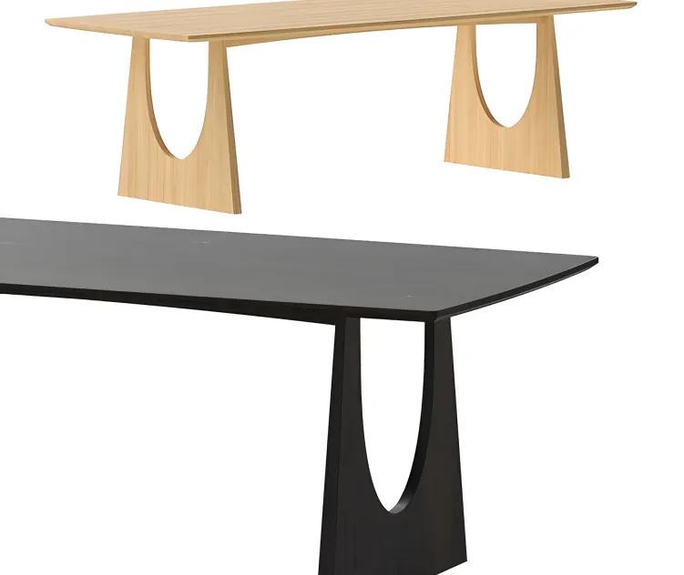 Ethnicraft geometric dining table