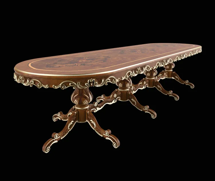 Oval table modenese gastone art