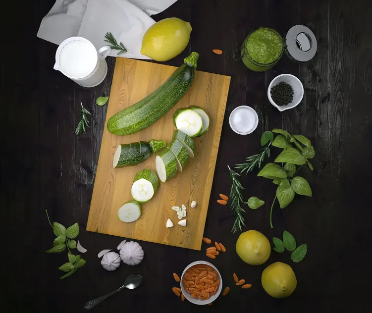 Decor with vegetables