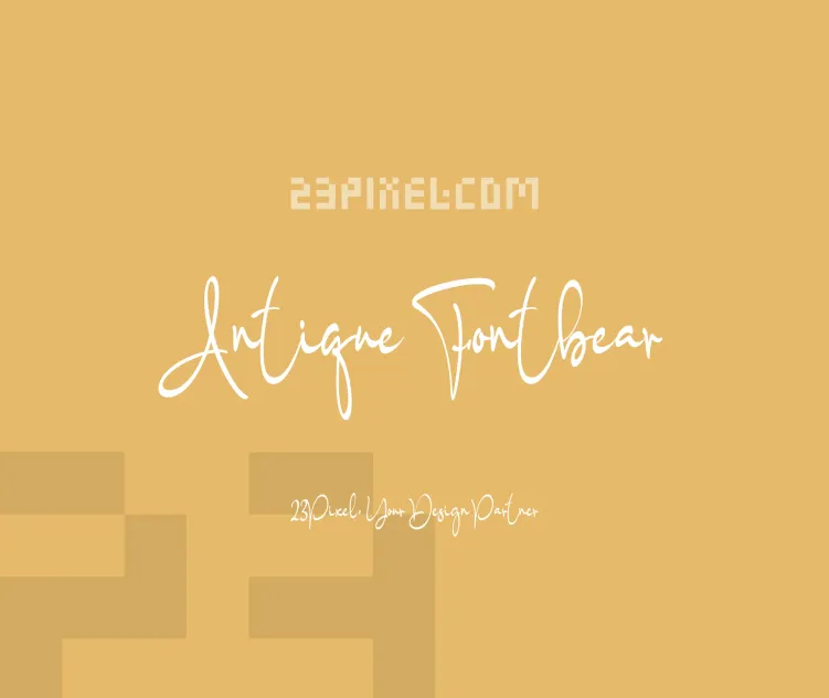 Antique Fontbear