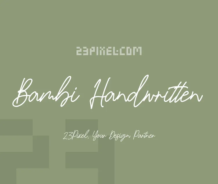 Bambi Handwritten