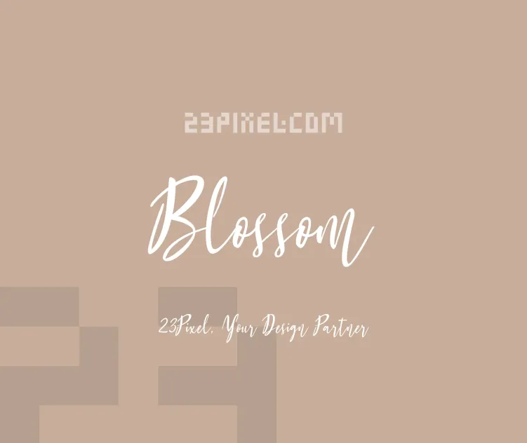 Blossom Script
