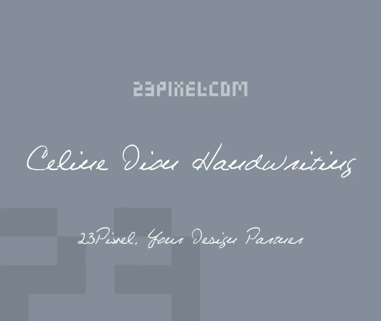 Celine Dion Handwriting