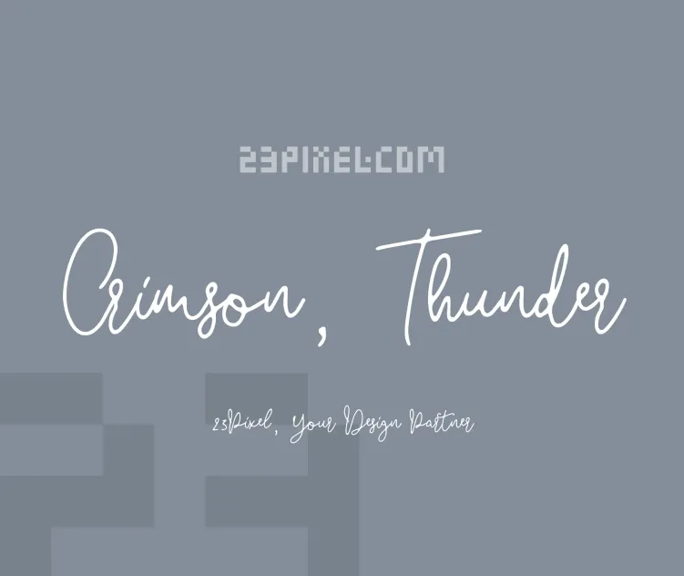 Crimson, Thunder