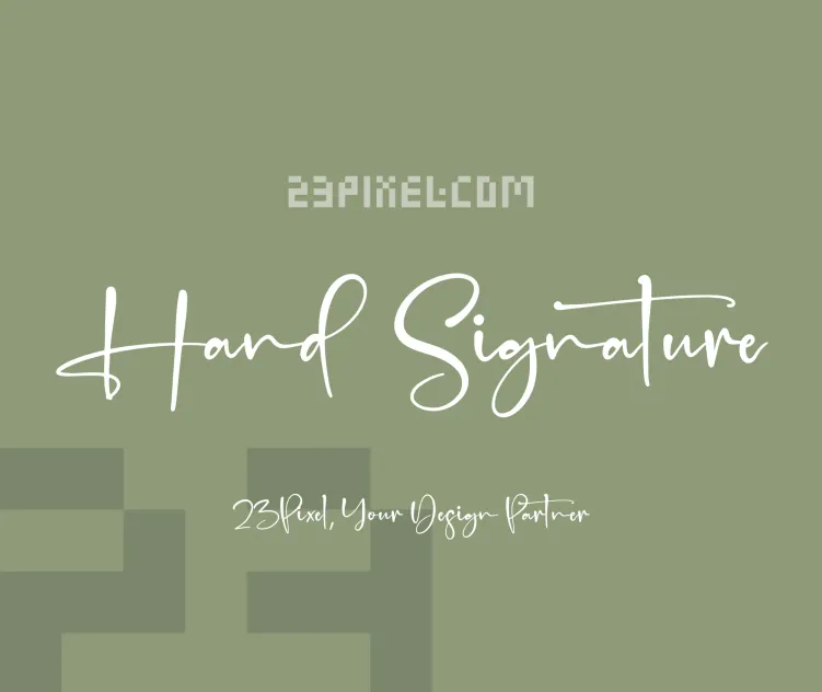 Hand Script Signature