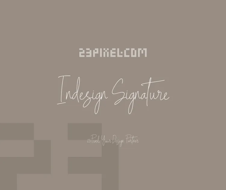 Indesign Signature