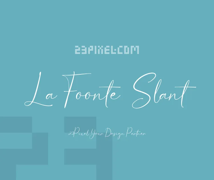 La Foonte Script Slant