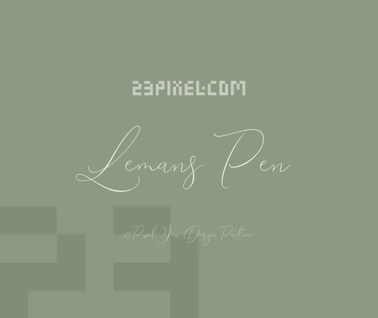 Lemans Pen Script