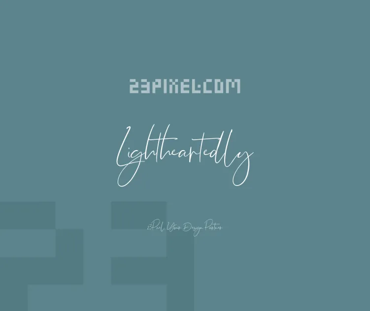 Lightheartedly