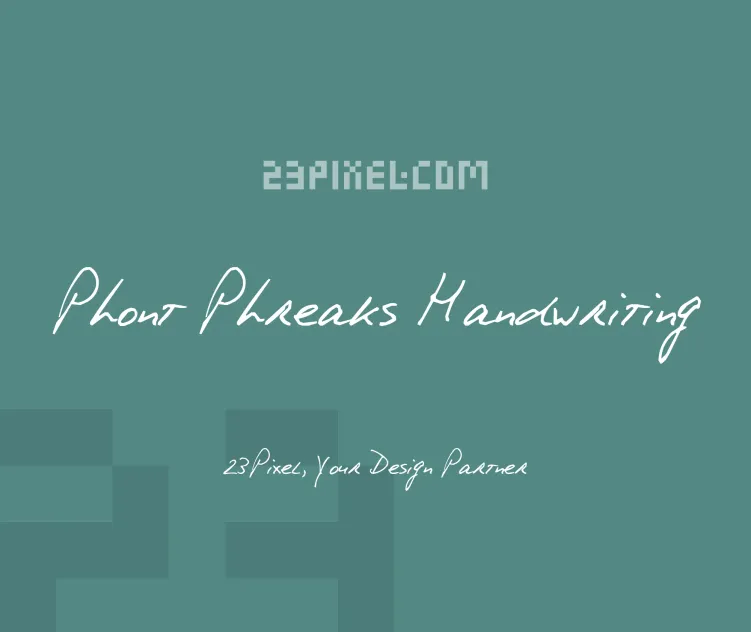 Phont Phreaks Handwriting