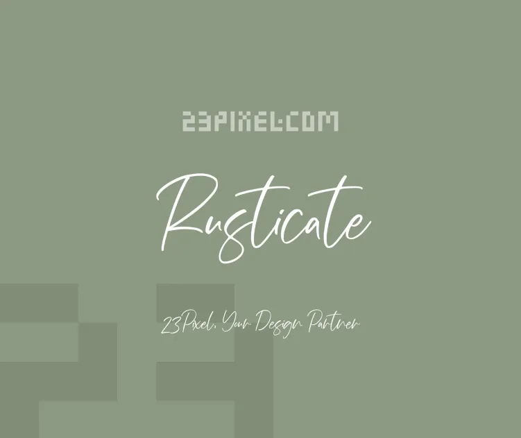 Rusticate