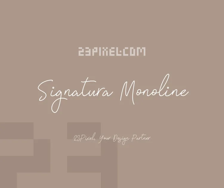 Signatura Monoline Script