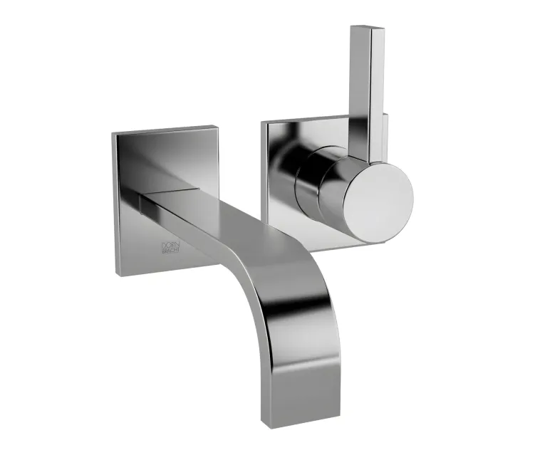 Mem wall mounted basin mixer with two rosettes by dornbracht
