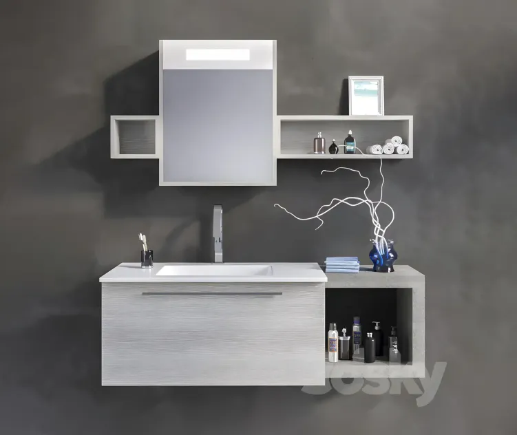 Bathroom furniture set ly composition 40