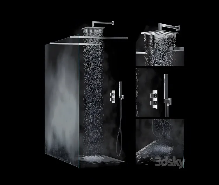 Built in shower system palazzani track xxx