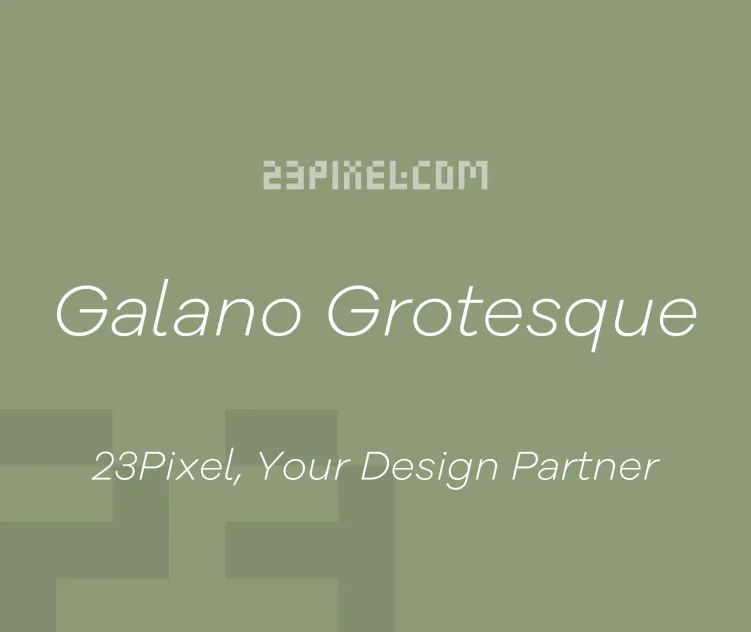 Galano Grotesque