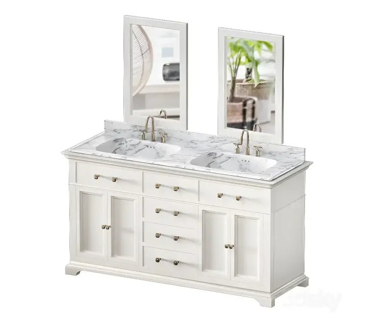 Double bathroom vanity set see more by azzuri
