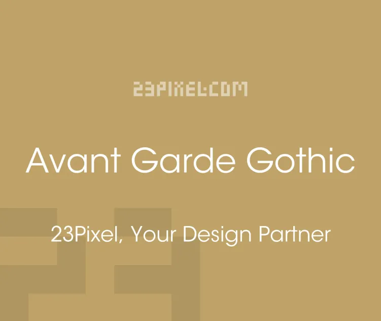 Itc Avant Garde Gothic Std