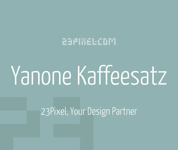 Yanone Kaffeesatz