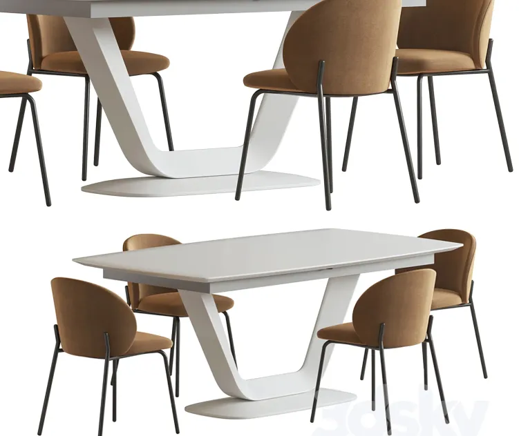 Alicante table princeton chair boconcept