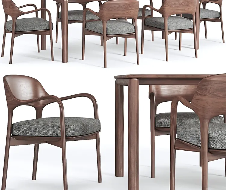 Artisan neva table porada ella chair