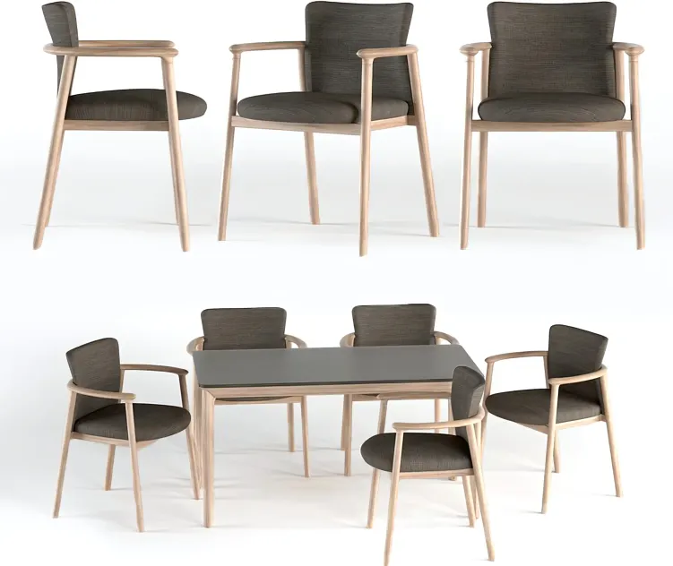 Bellevue table lord chair by very wood
