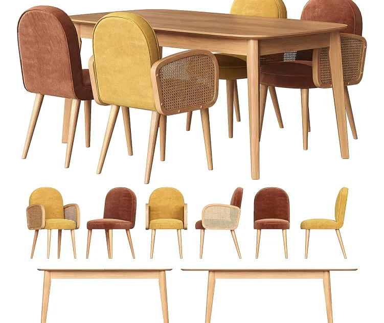 Biface buisseau la redoute table chairs