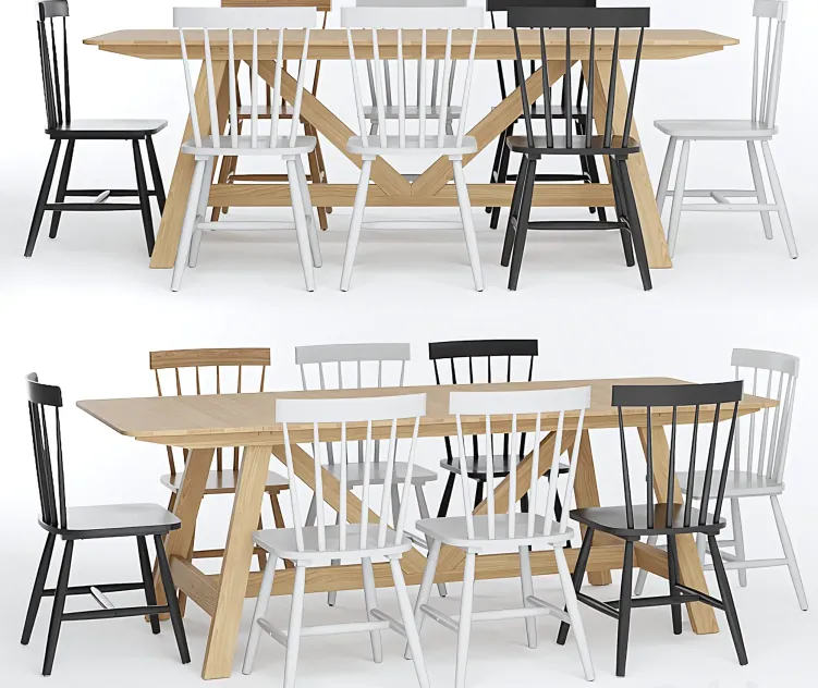 Buondi table jimi chairs
