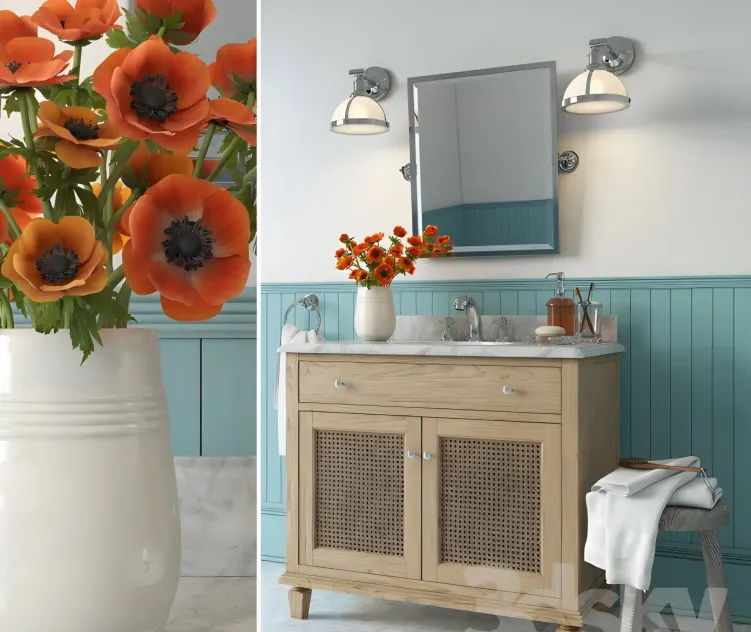 Potterybarn bath set
