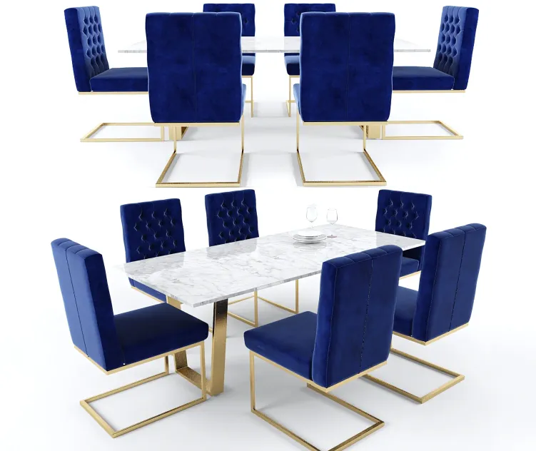 Cameron velvet dining chair