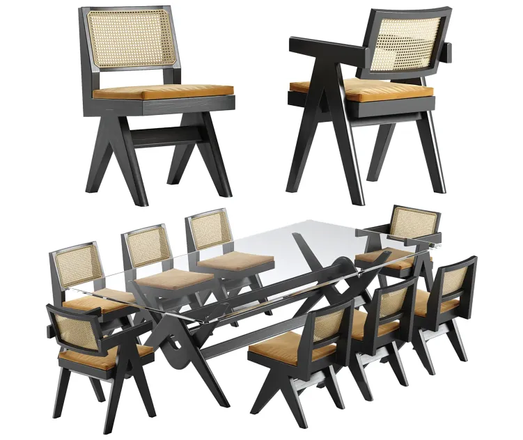 Cassina capitol complex table chair