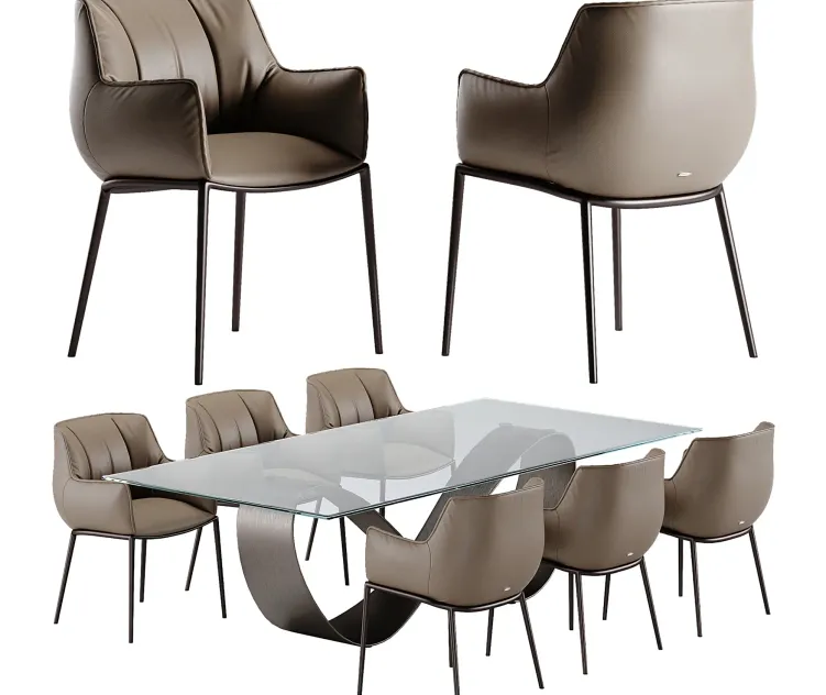 Cattelan italia butterfly table rhonda chair
