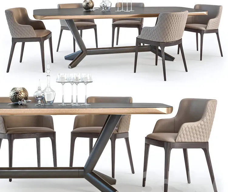 Cattelan italia planer table magda armchair