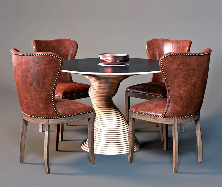 Chair wingback table stack