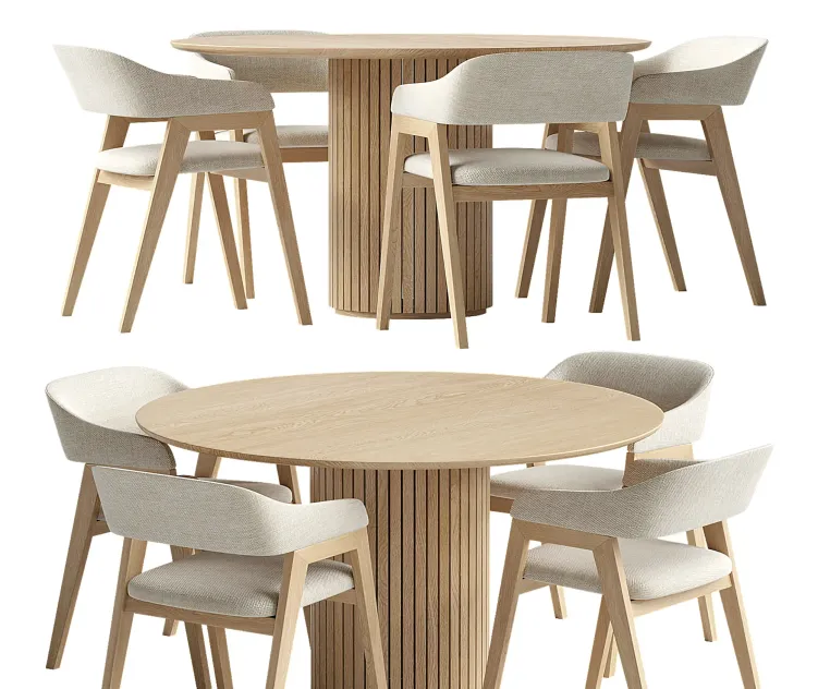 Chelsea chair cream fabric palais royal dining table