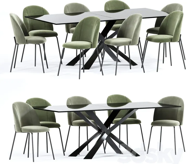 Cloyd dining table chair collection