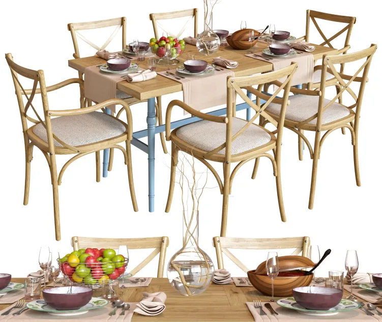 Dinette wooden provence