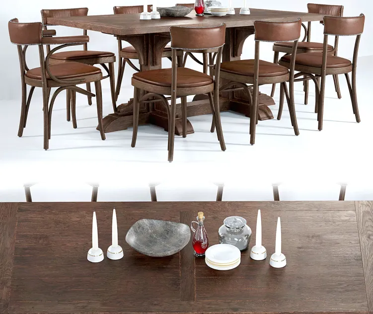 Dining group restoration hardware