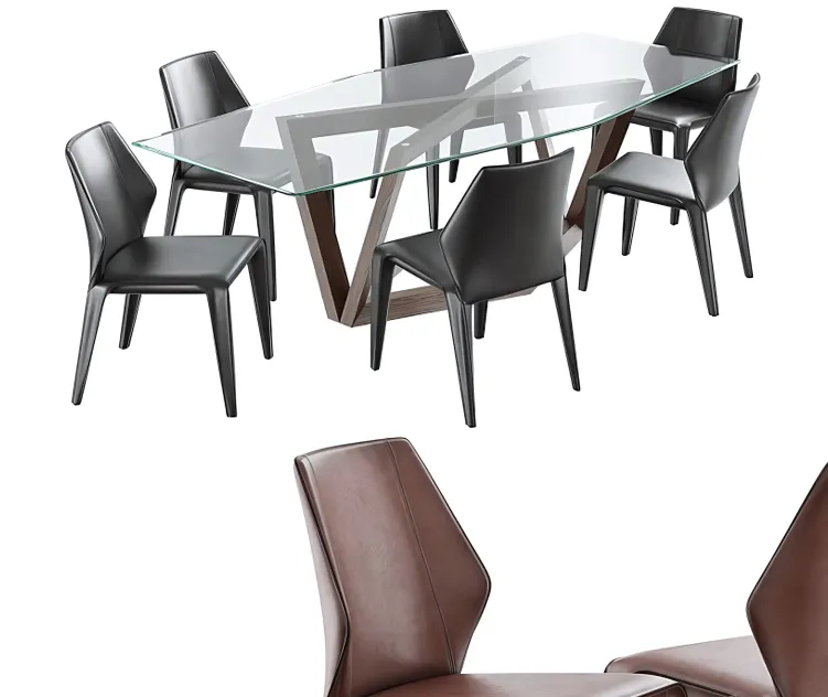Dining natuzzi frida hair hex table e