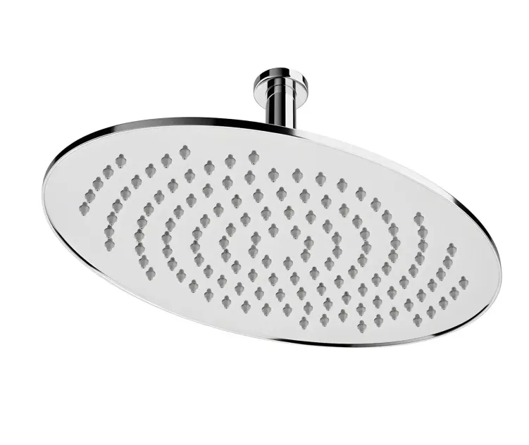 Ceiling oval rain shower head 222 346 mm