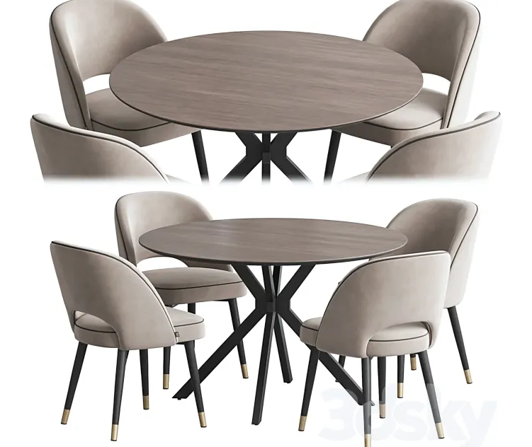 Dining ralf table cliff chair