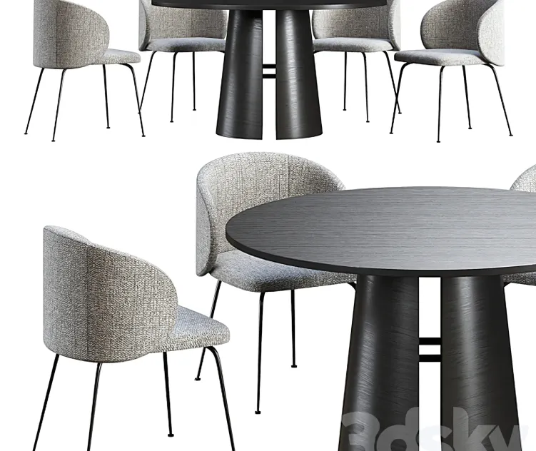 Dining table teulat cep chair la forma minna