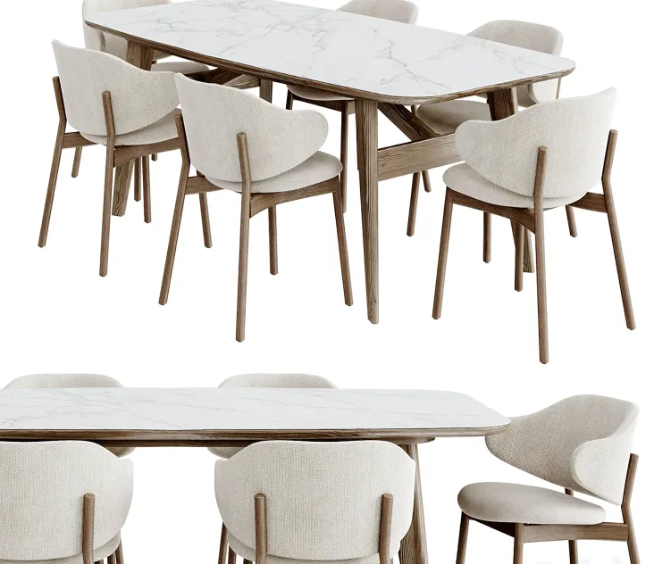 Dinning calligaris holly chair abrey table by buratti